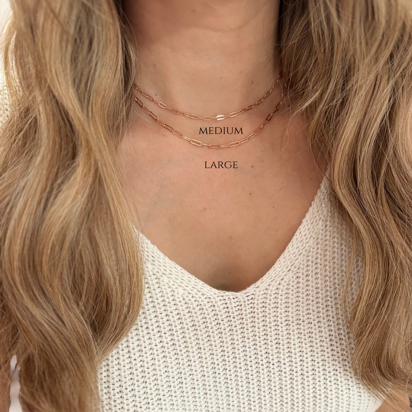 Rose Gold Paperclip Necklace