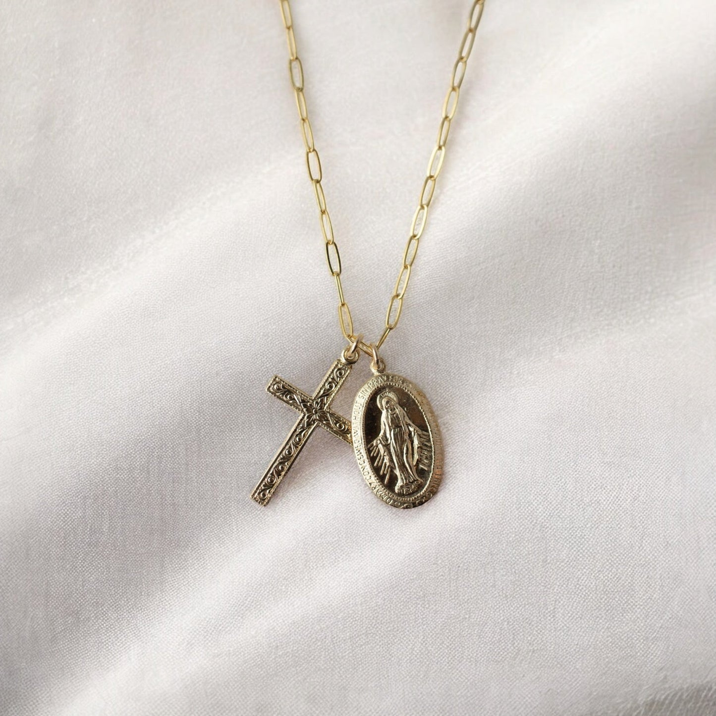 Floral Mary Necklace
