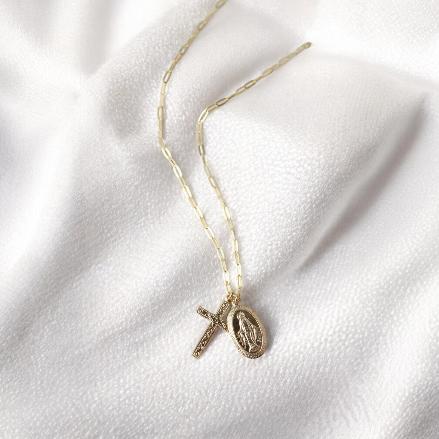 Floral Mary Necklace