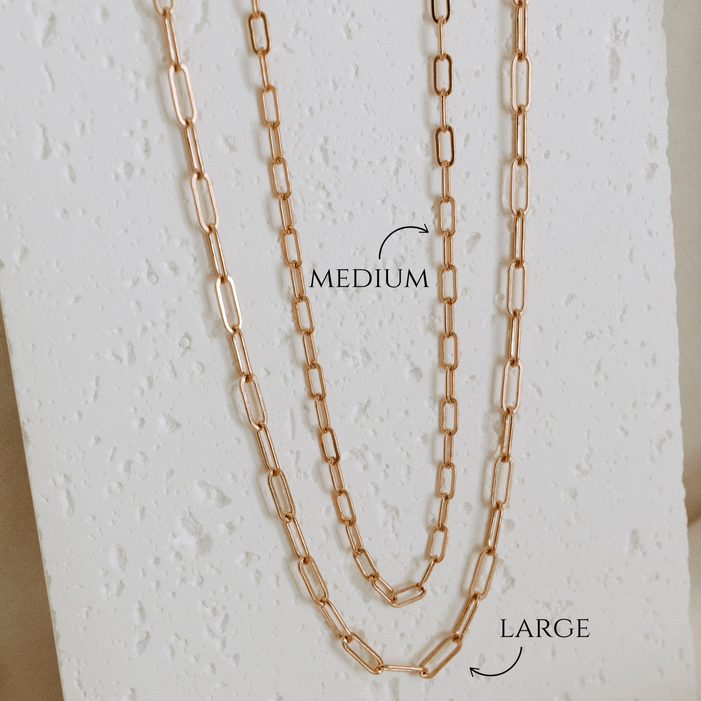 Rose Gold Paperclip Necklace