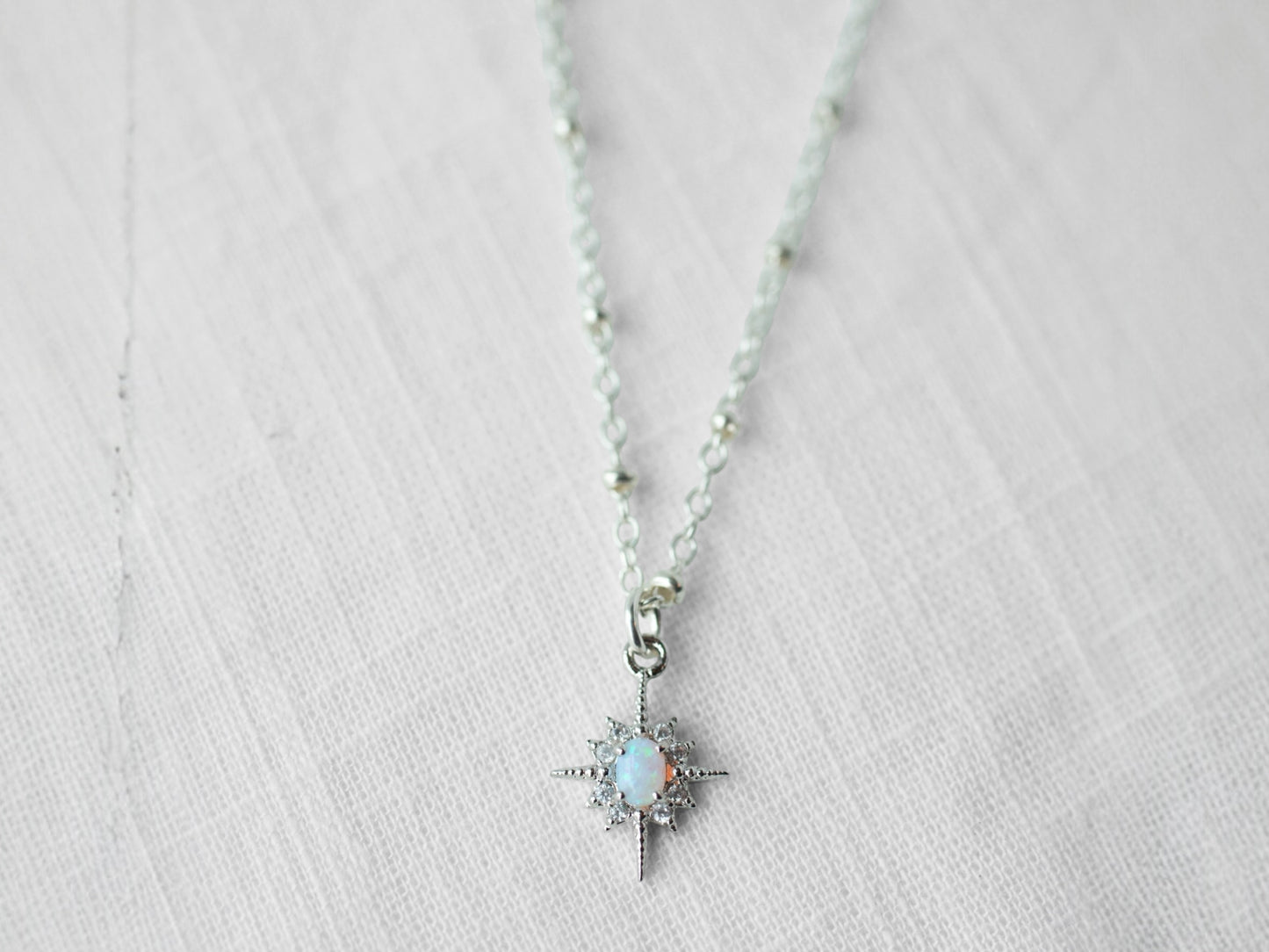 Silver Lucky Star Necklace For Women