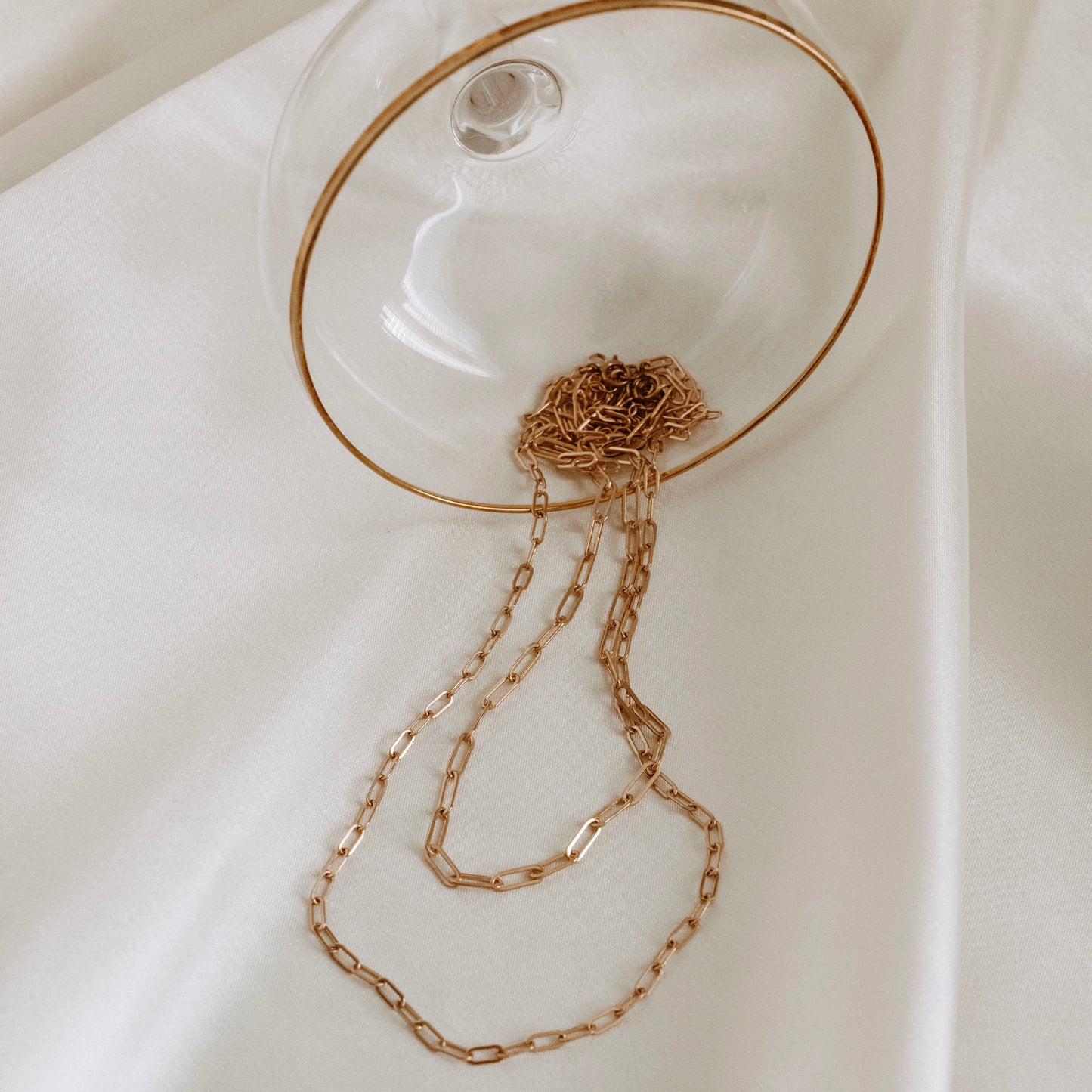 Rose Gold Paperclip Necklace