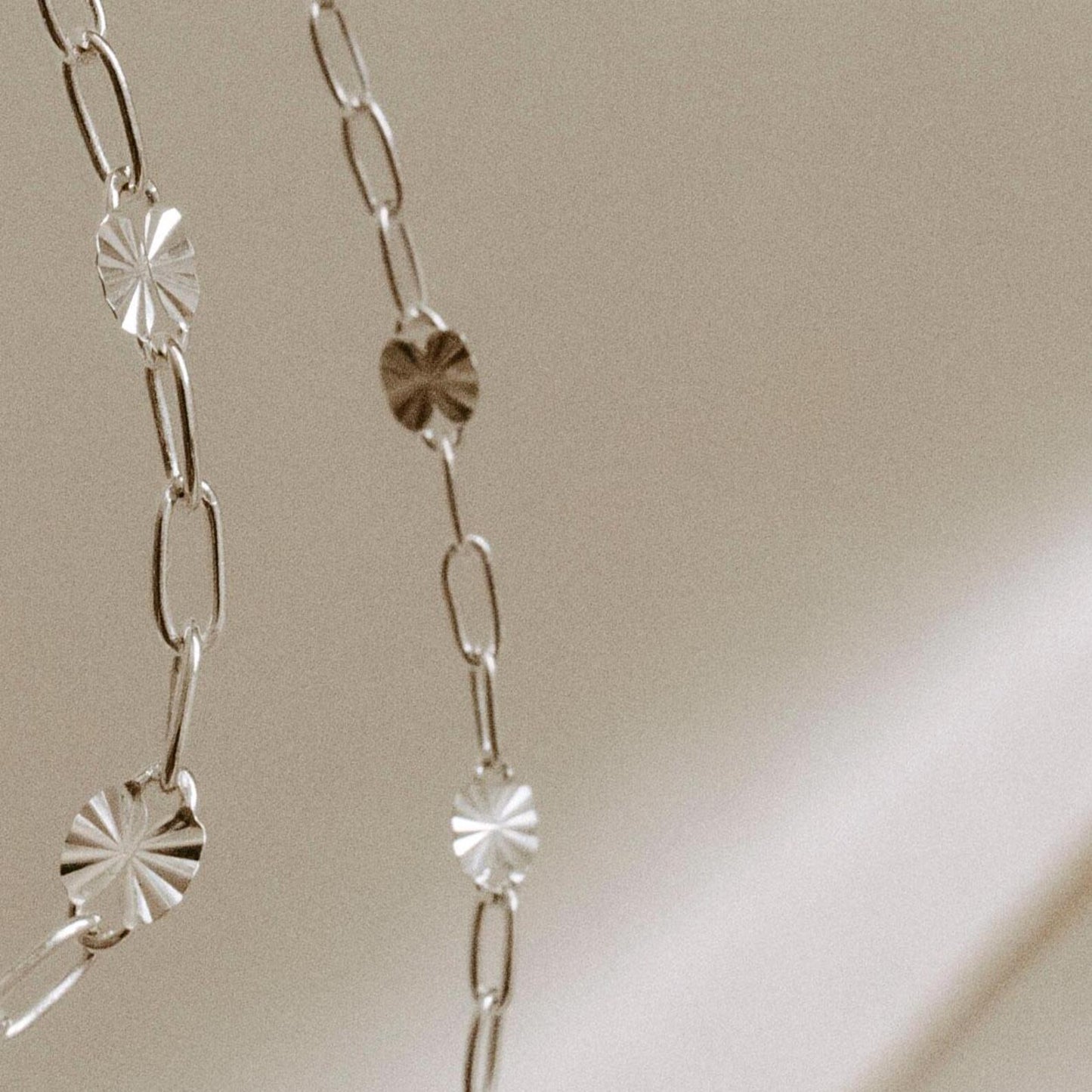 Sterling Silver Sequin Necklace
