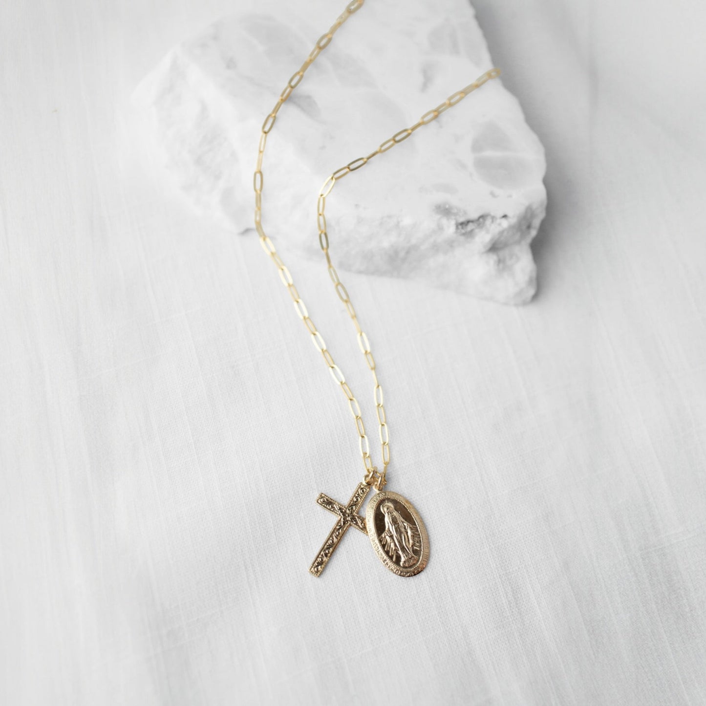 Floral Mary Necklace