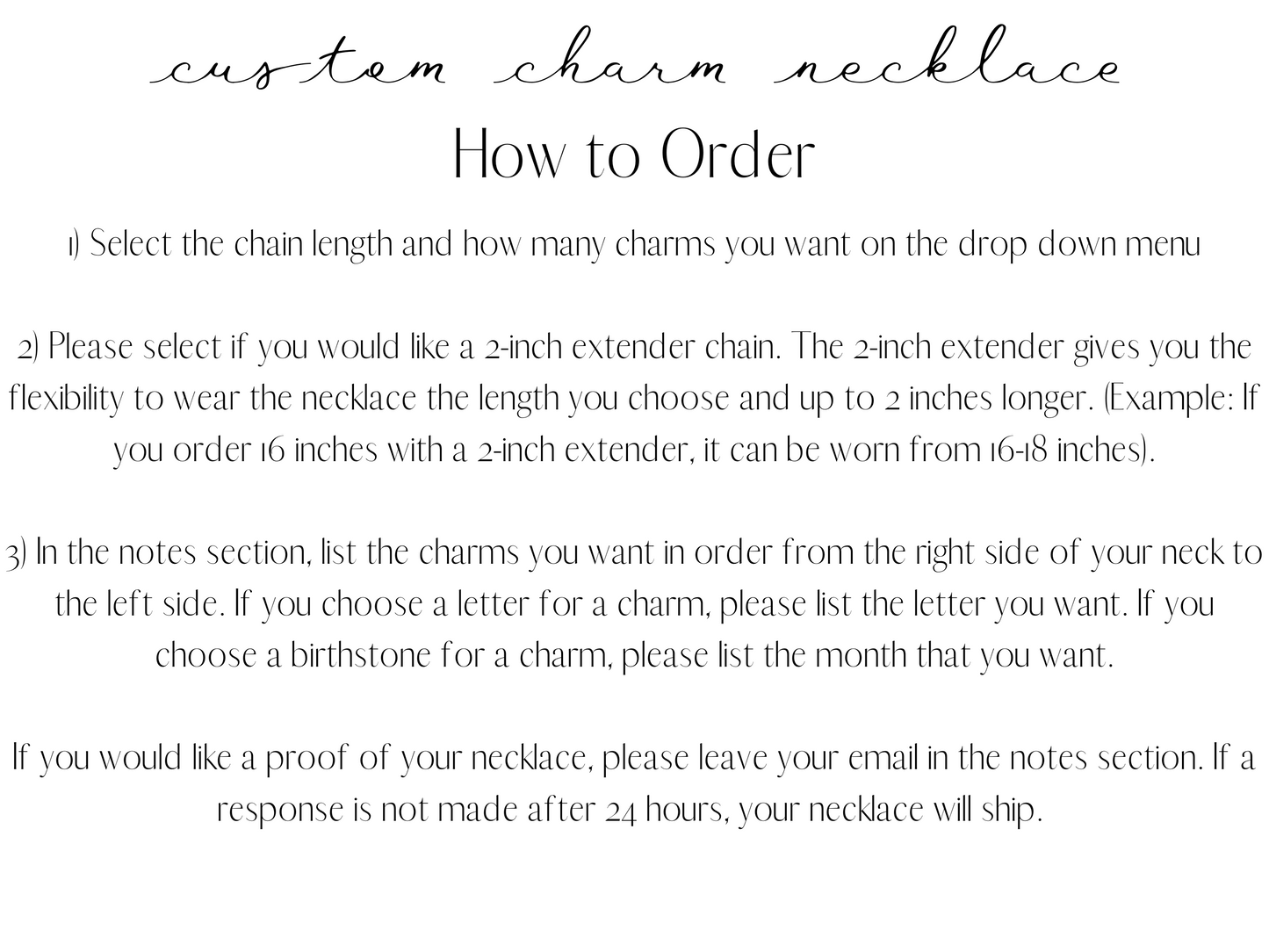 custom charm jewelry