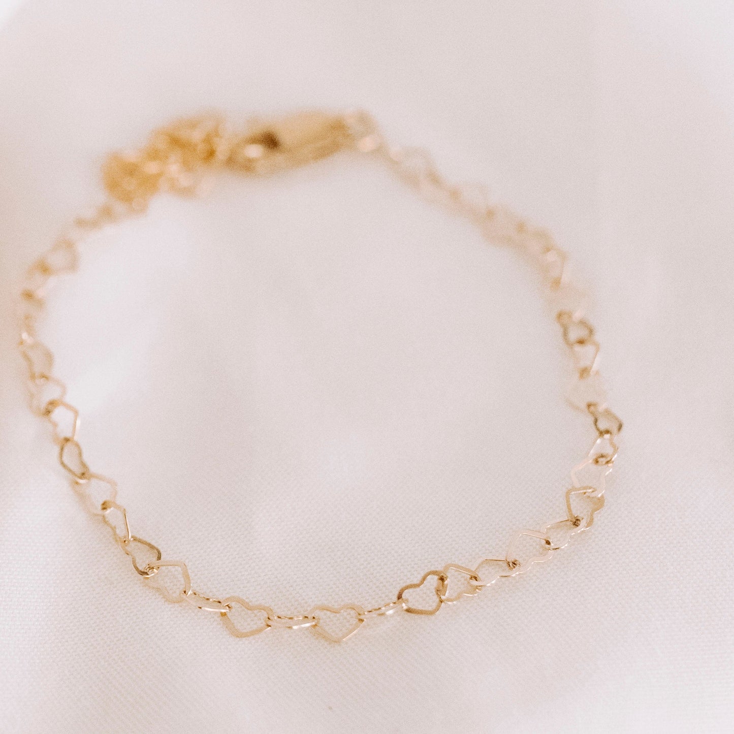 dainty heart bracelet