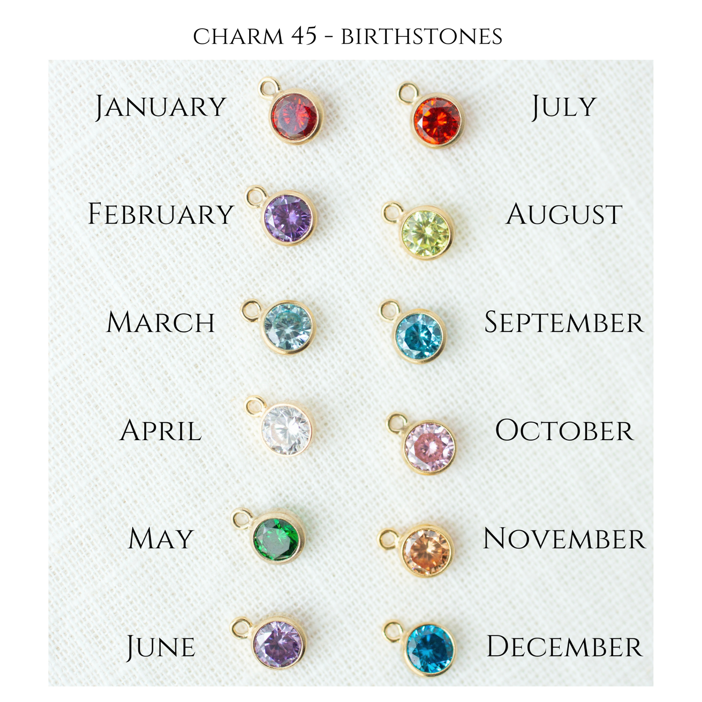 Gold Filled Birthstones