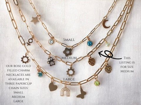 rose gold necklace women's