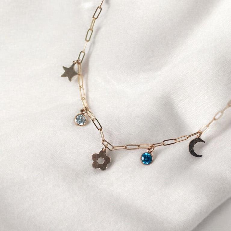 small charm necklace