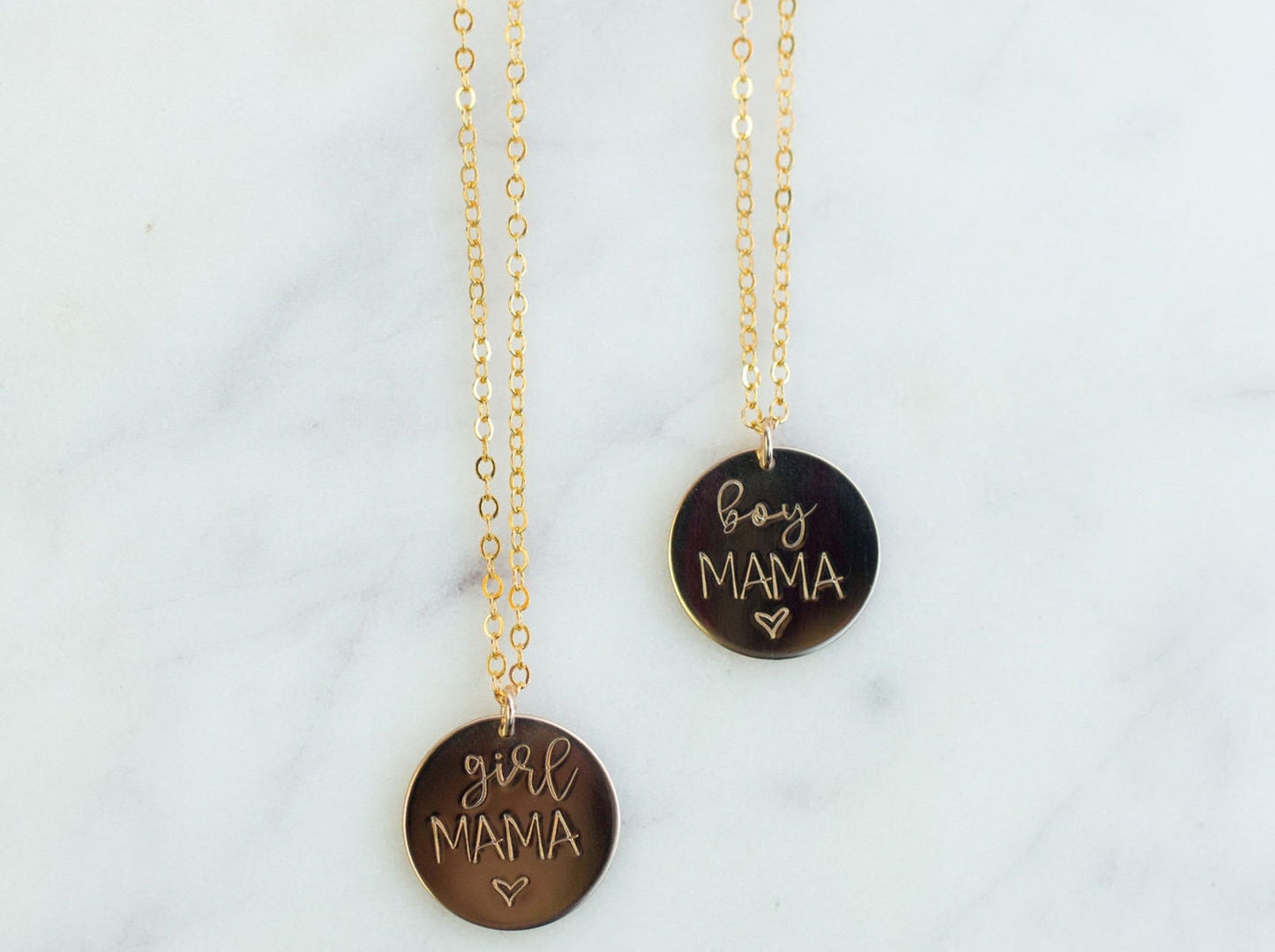 Girl Mama or Boy Mama Necklace