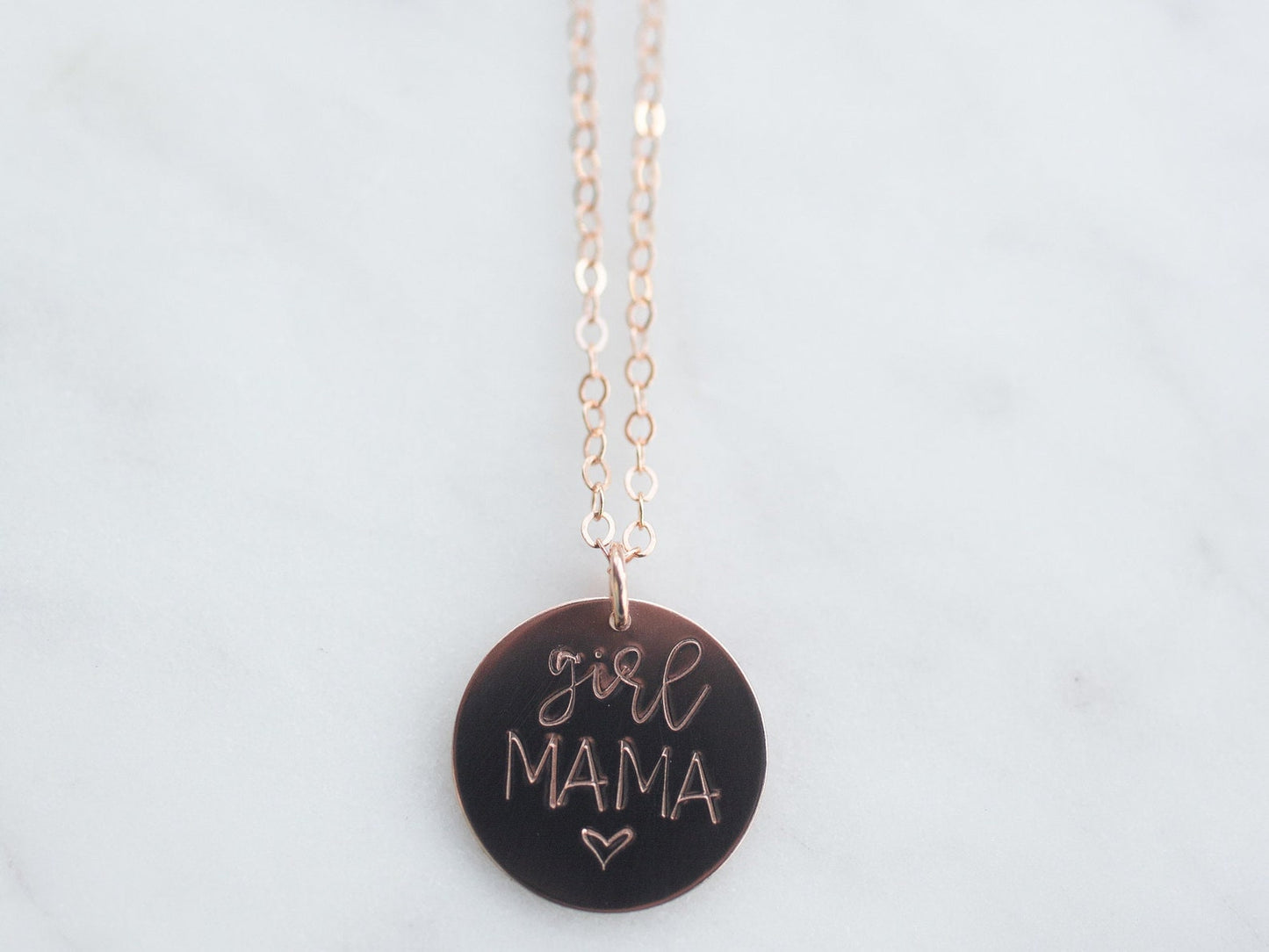 Gold Girl Mama or Boy Mama Necklace