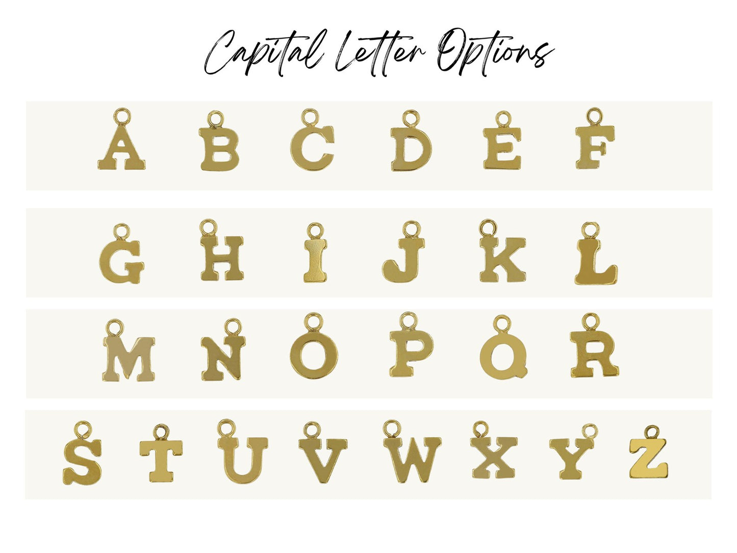 Tiny Letter Necklace