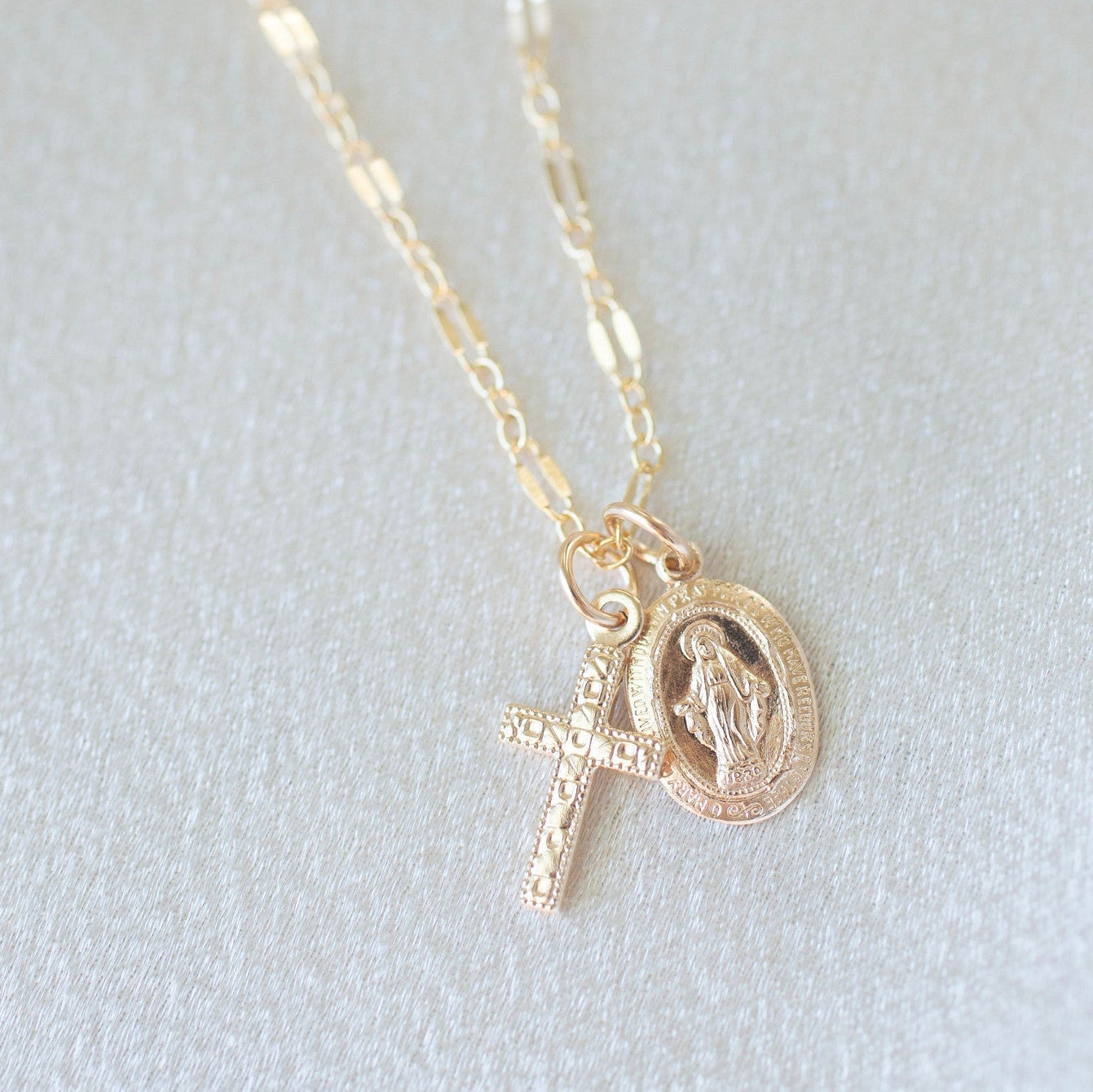 Mary Cross Neckace