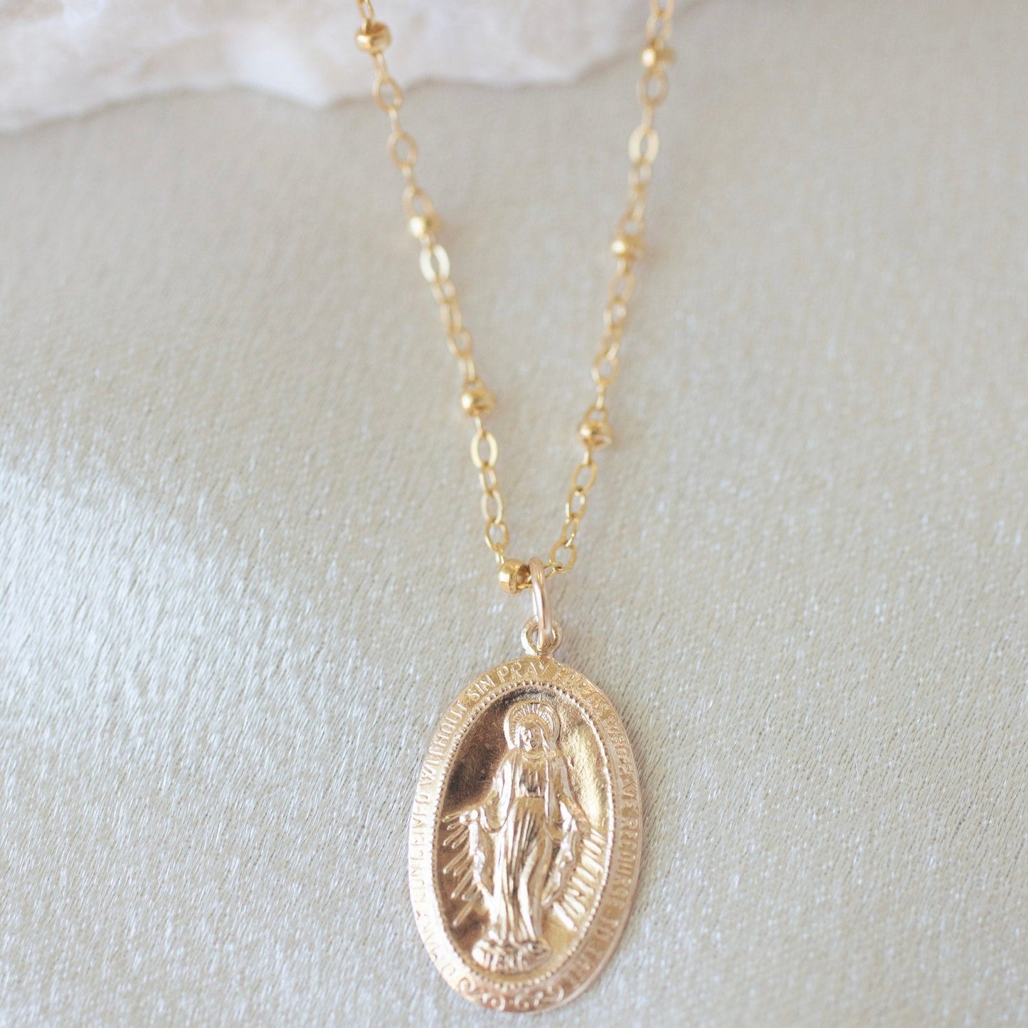 Oval Mary Necklace