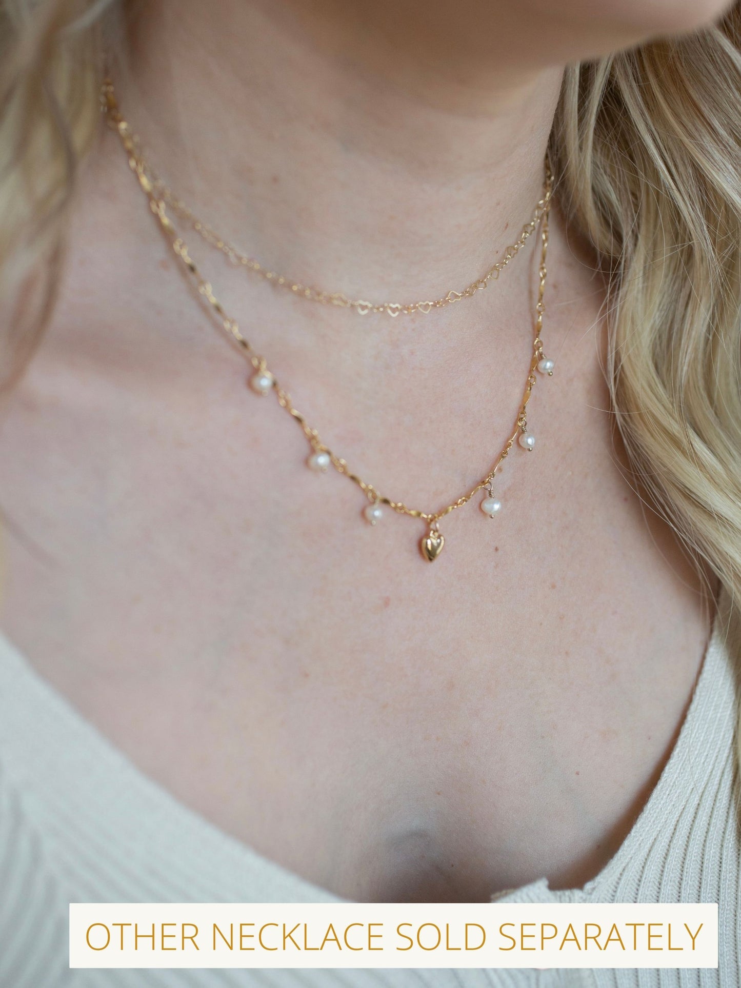 Heart Pearl Necklace