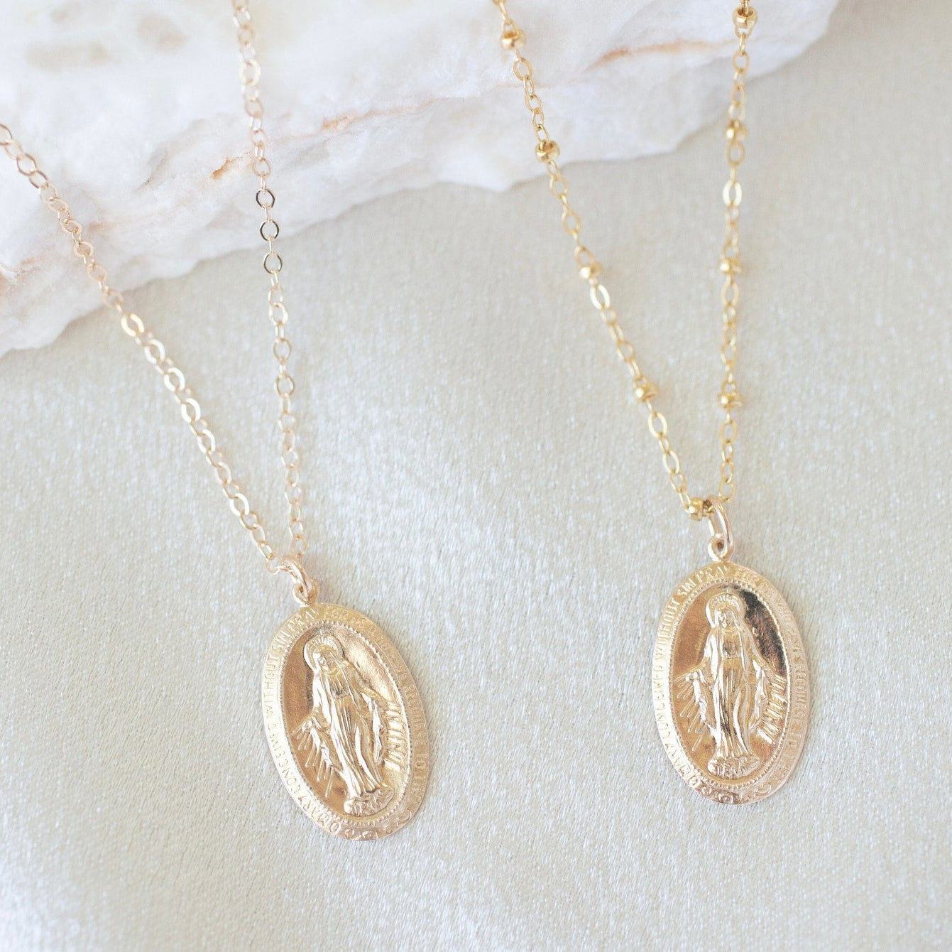 Oval Mary Necklace