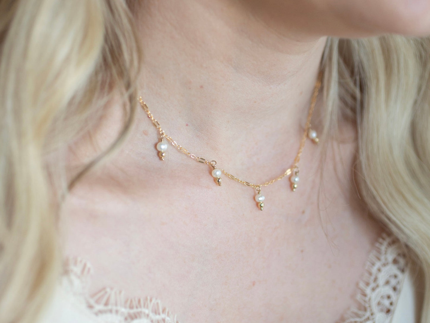 Pearl Droplets Necklace