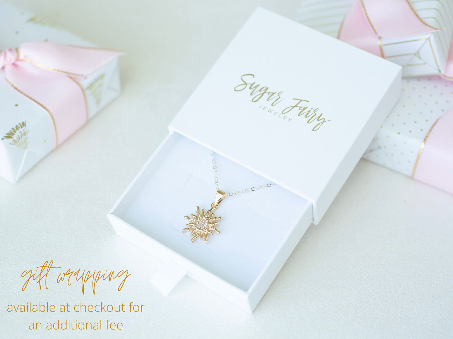 Sugar Fairy Rose Gold Solar Eclipse Necklace