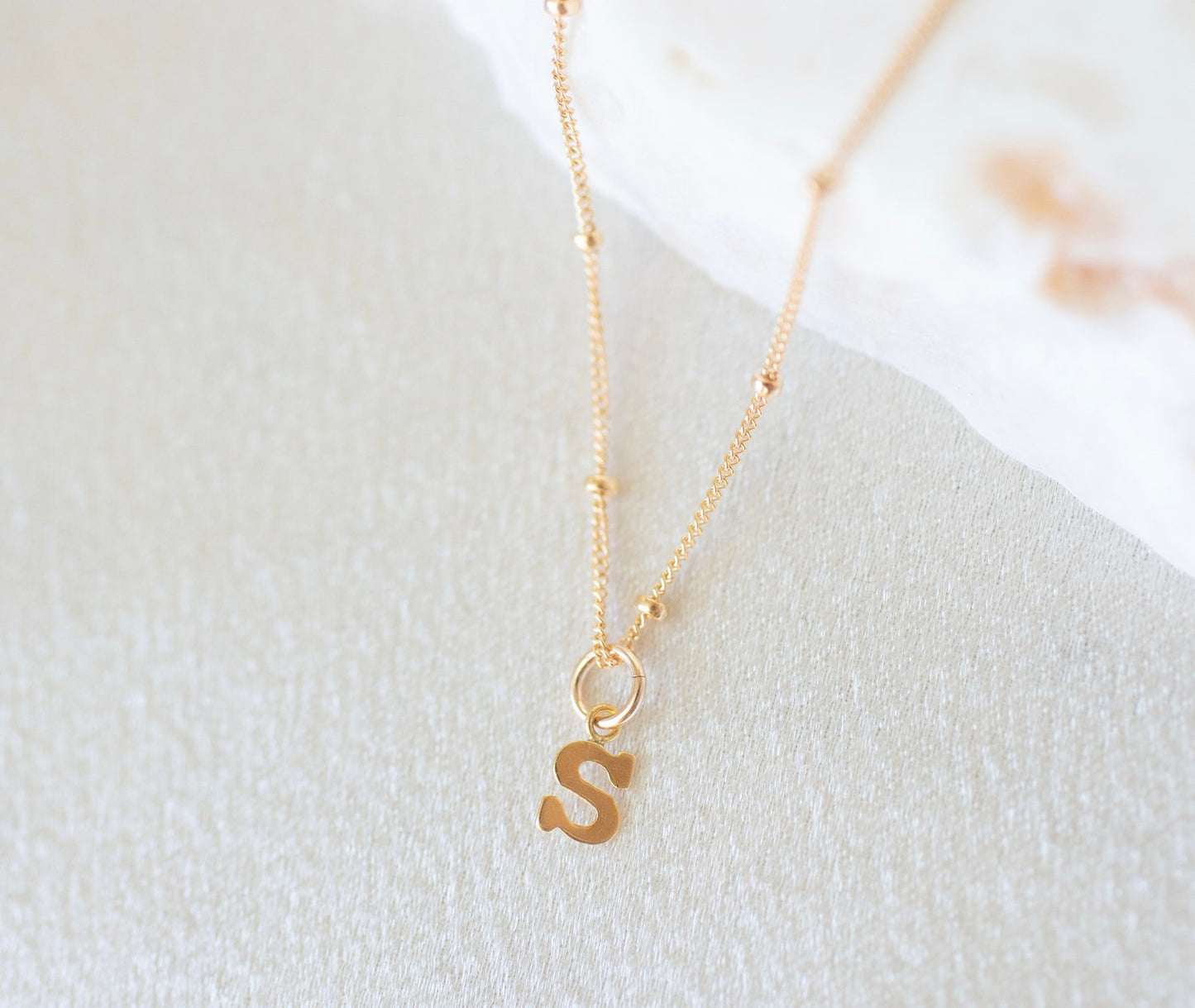 Tiny Letter Necklace