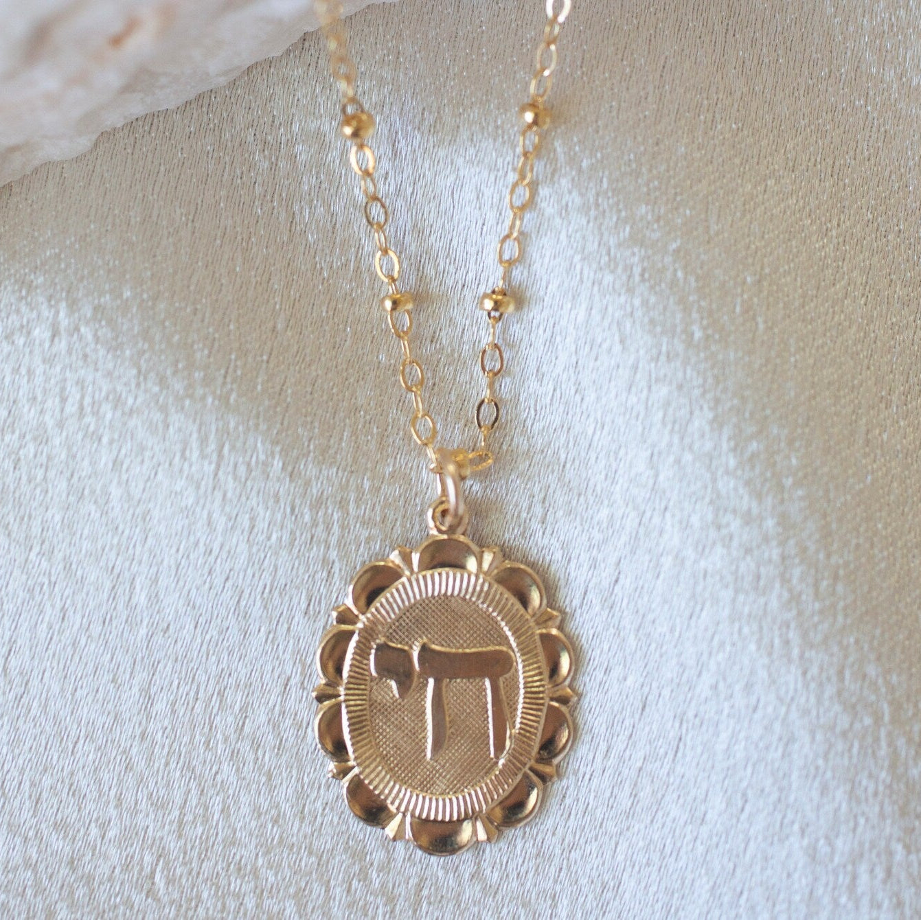 chai gold necklace