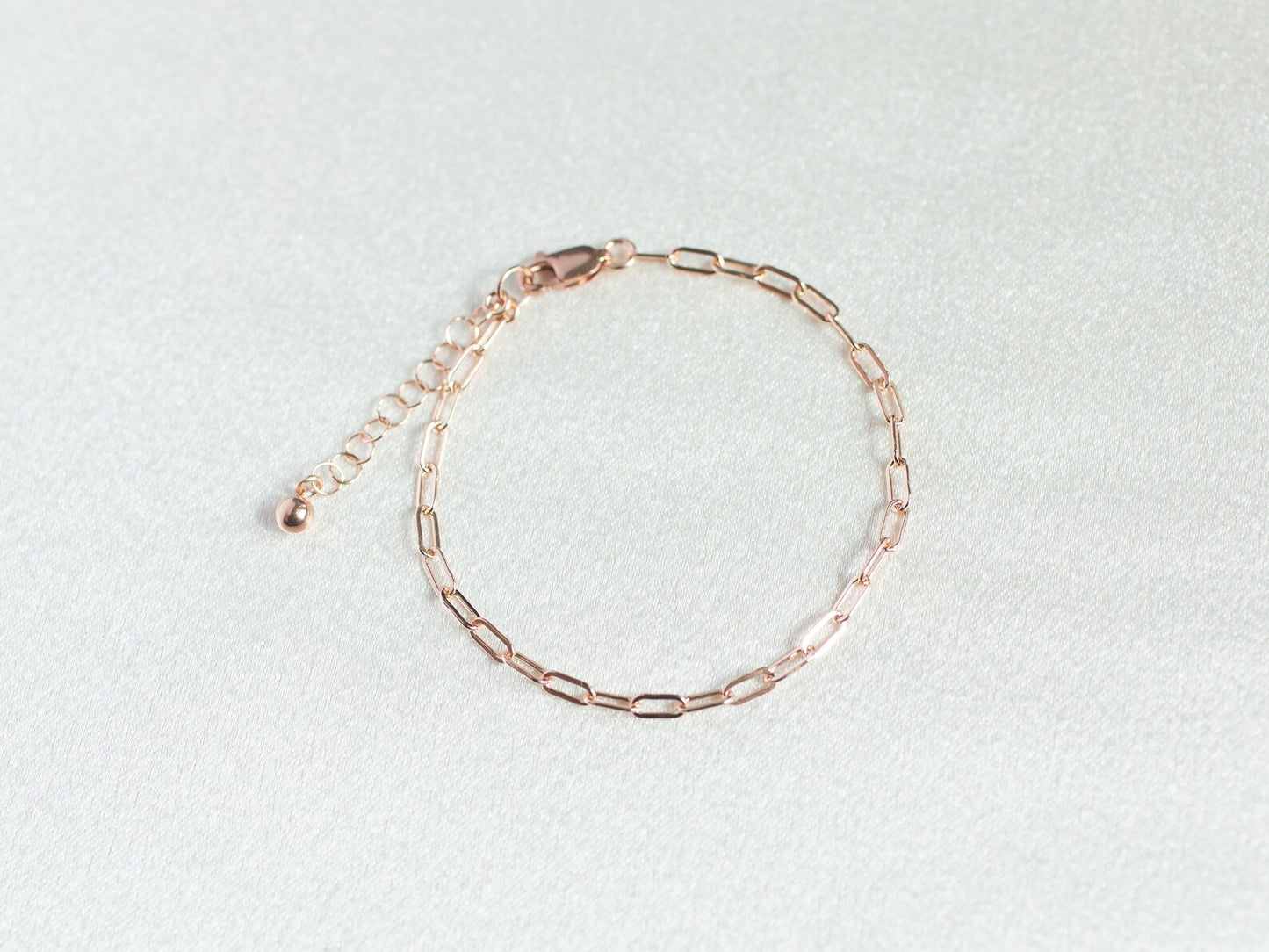 rose gold paper clip necklace