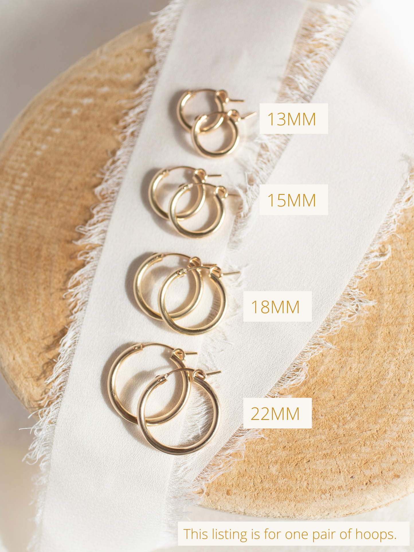 14k Gold Filled Hoops