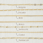 14K Gold Filled Chains