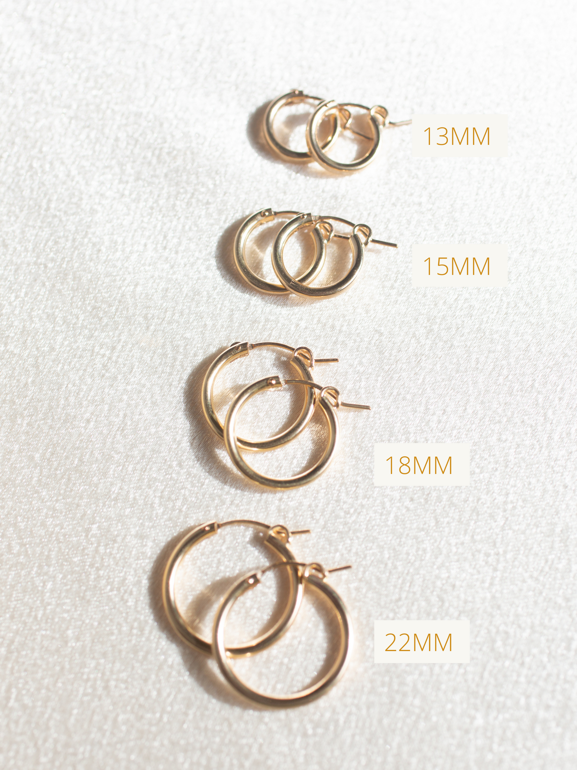 14k gold-filled hoop earrings