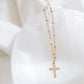 14k gold filled cross necklace