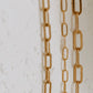 Gold Filled Paperclip Necklace