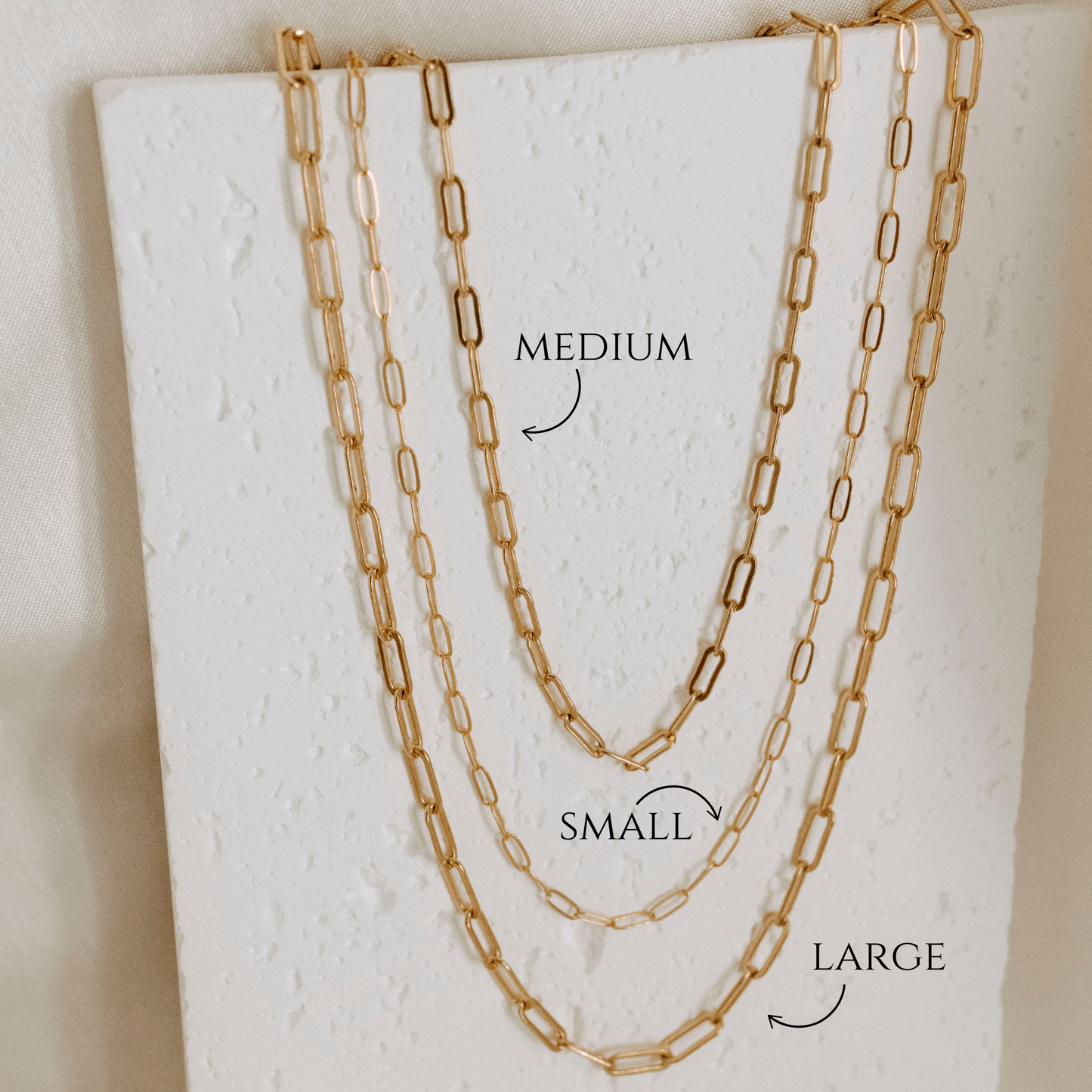 Gold Filled Paperclip Necklace