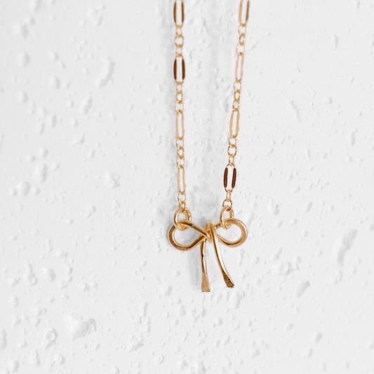 Tiny Bow Necklace