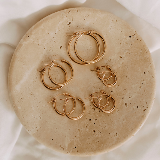 Rose Gold Filled Hoops