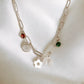 Sterling Silver Large Charm Necklace