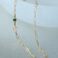 Gold Filled Cactus Birthstone Necklace