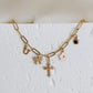 Gold Filled Large Charm Necklace