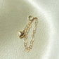 Gold Heart Stanley Cup Charm
