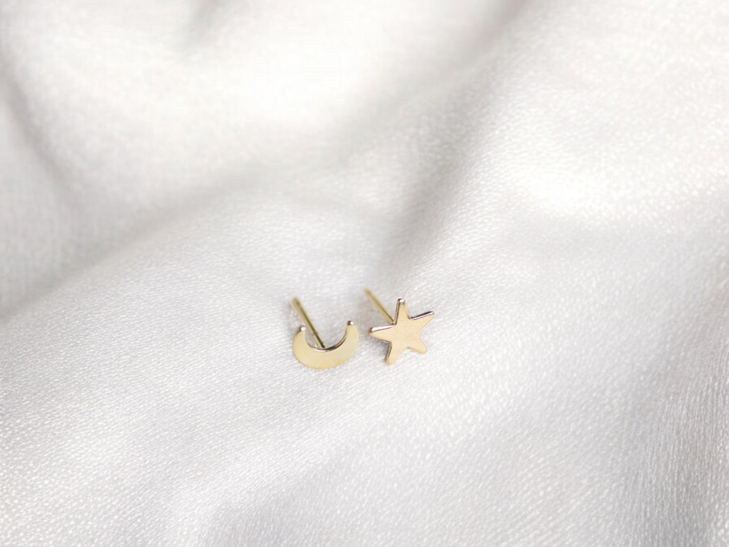 Moon and Star Earrings