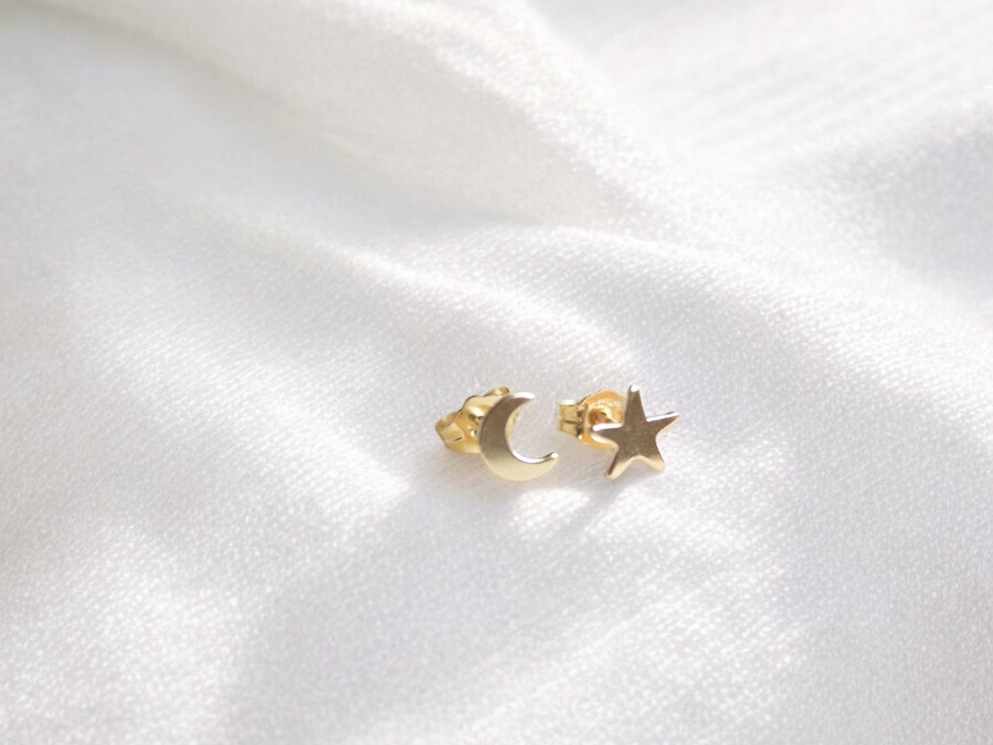 Moon and Star Earrings