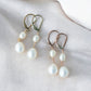 Pearl Leverback Earrings