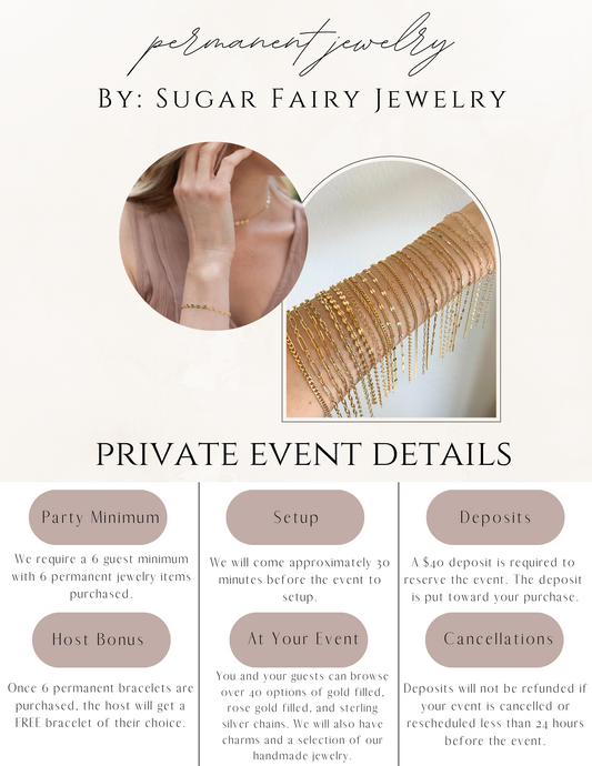 Permanent Jewelry Private Event Deposit