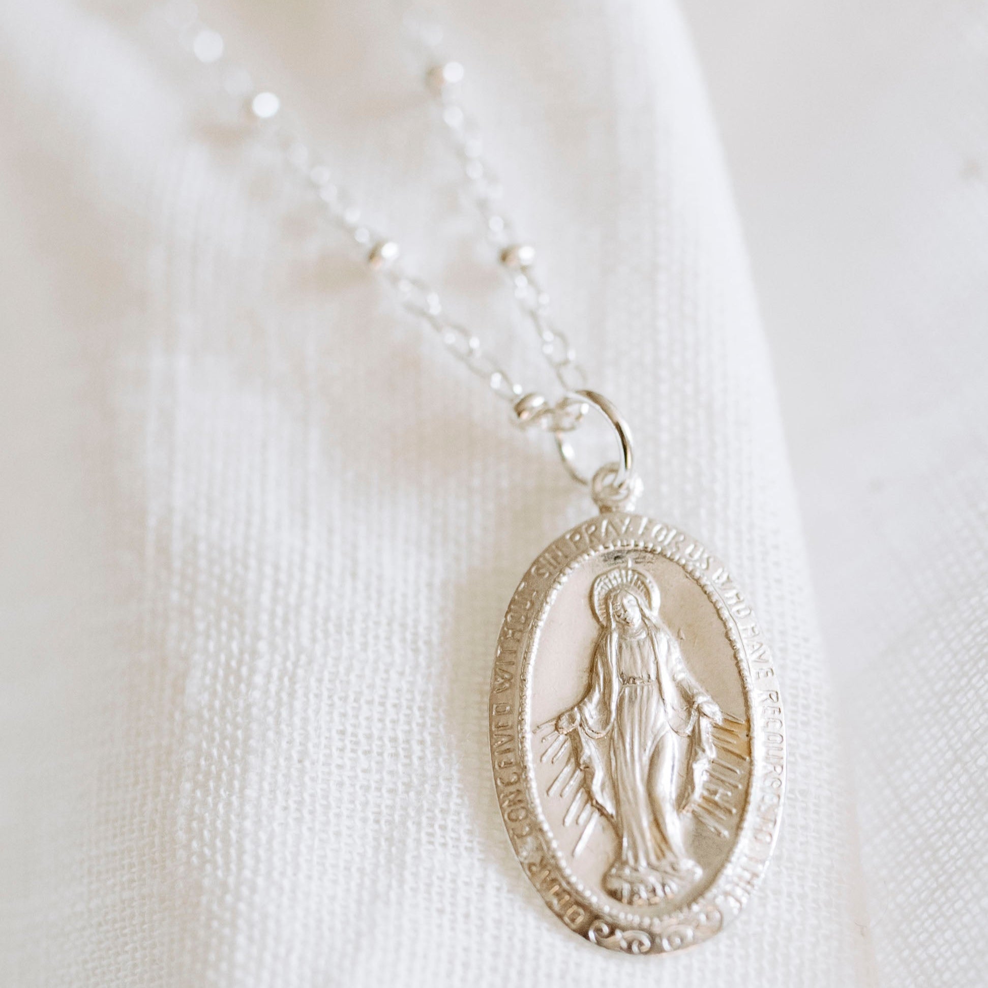 Silver Medallion Necklace