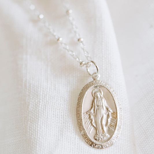 Silver Medallion Necklace