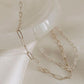Sterling Silver Paperclip Necklace