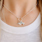 charm necklace chain silver