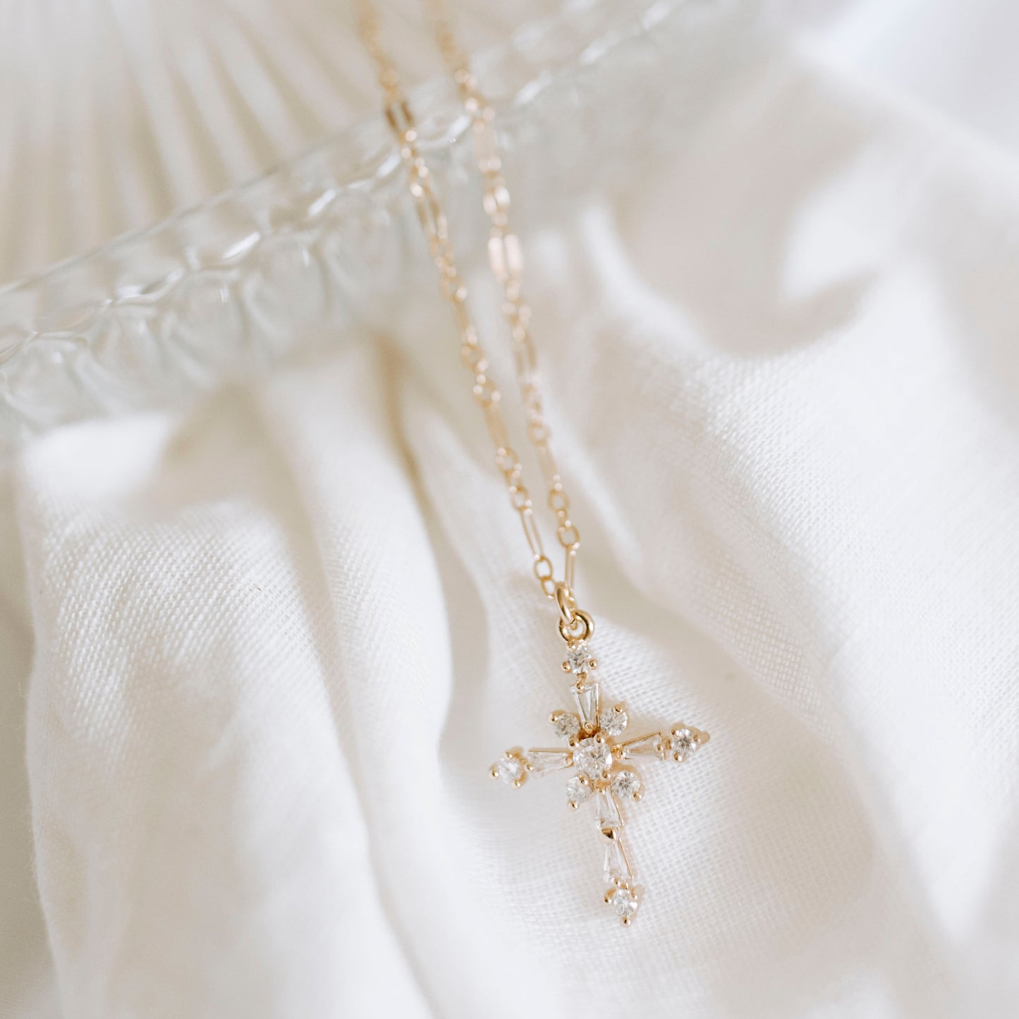 Crystal Cross Necklace