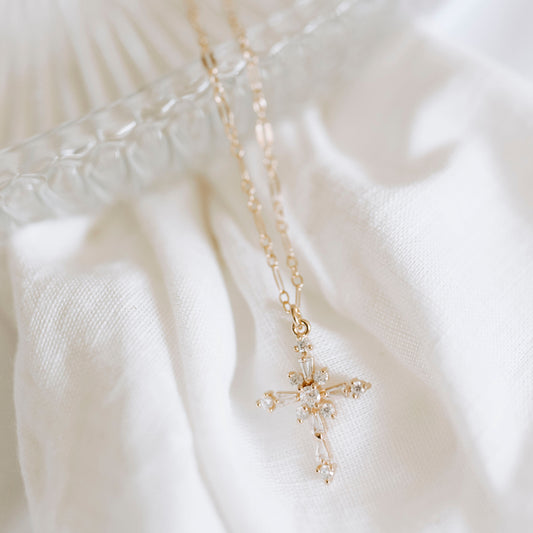Crystal Cross Necklace