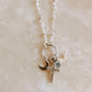 dainty sterling silver charm necklace