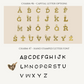 gold filled letter charm