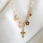 gold filled personalized charm necklace